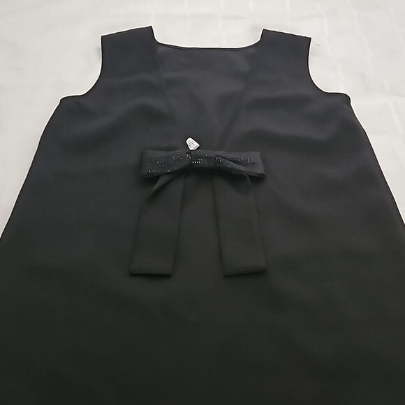 H&M Bow-Front Sleeveless Mini Dress Black Small - Picture 14 of 16